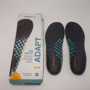 NEW SUPERFEET ADAPT RUN MAX Insoles Size B Men's 2.5 - 4 Women's 4.5 - 6